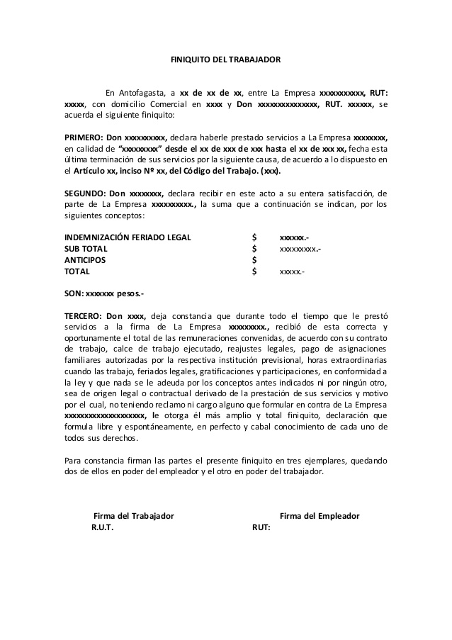 Ejemplo De Carta Finiquito Laboral Mexico Modelo De Informe Porn Sex Picture 8508